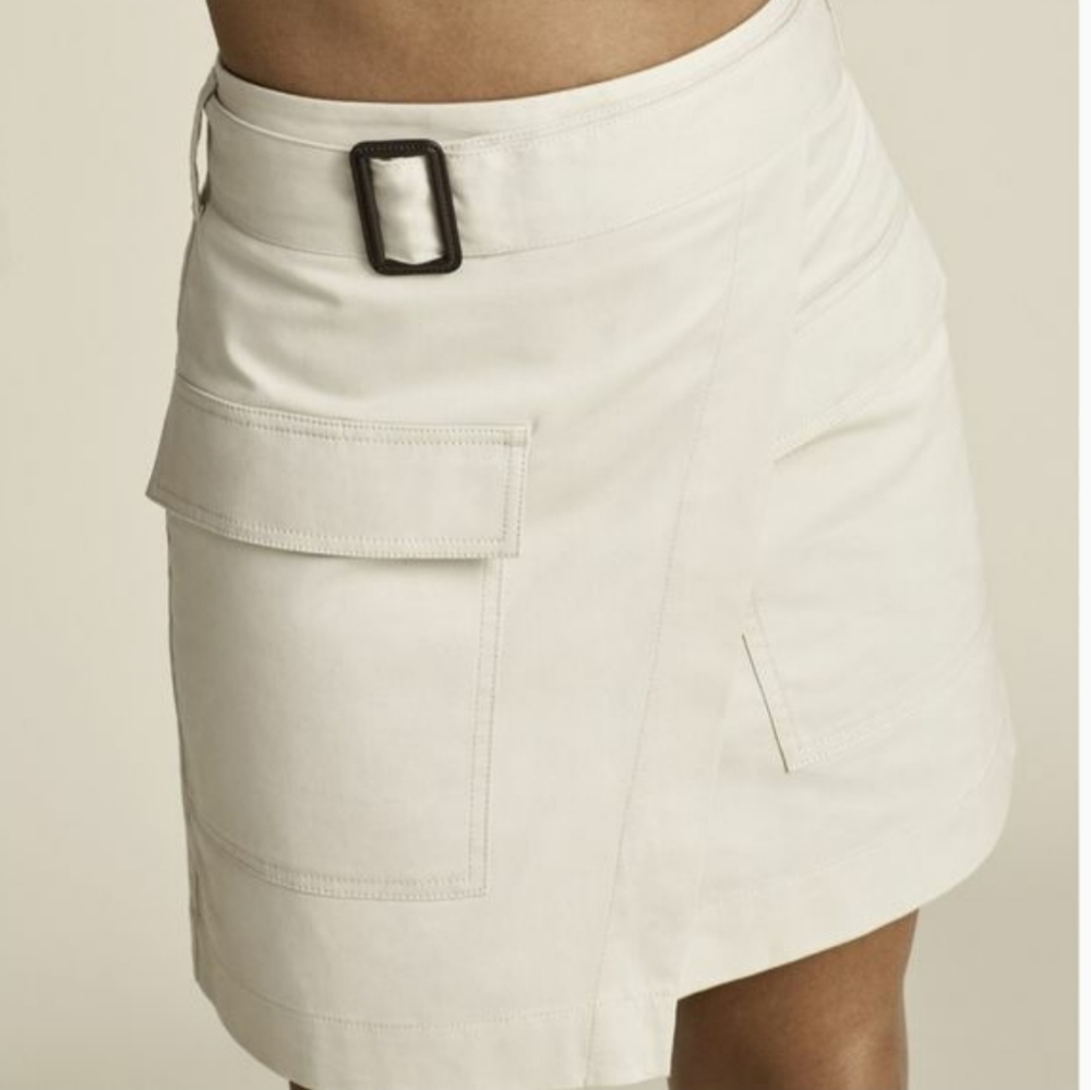 Banana Republic High Waist Wrap Mini Skirt